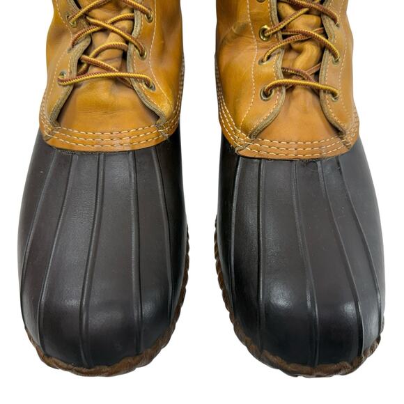 LL Bean Maine Hunting Duck Boots Men Size 13 W Vintage Ankle Lace Up MADE IN USA - Picture 3 of 14